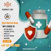 pharmacy ad Square (1:1) template