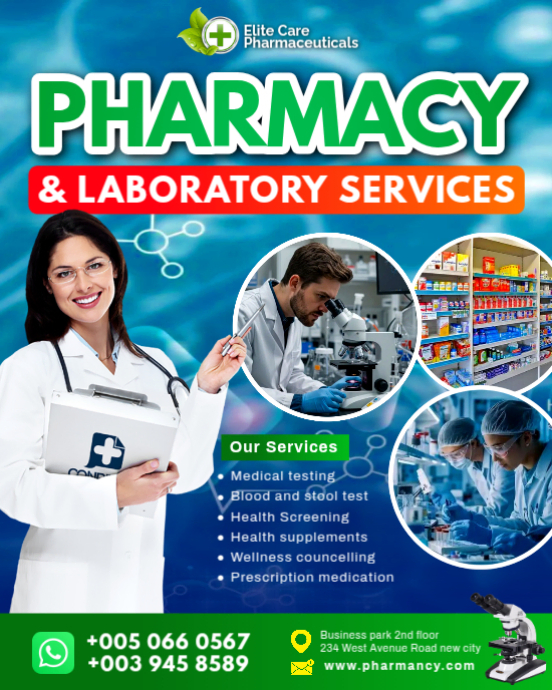 Copy of Pharmacy And Laboratory Medical Pharmaceutical Blood Testing ...