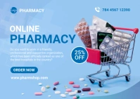 Pharmacy Banner Ad Postkarte template