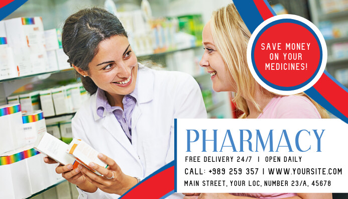 Pharmacy Business Card Template | PosterMyWall