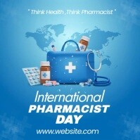 pharmacy day celebration Instagram na Post template