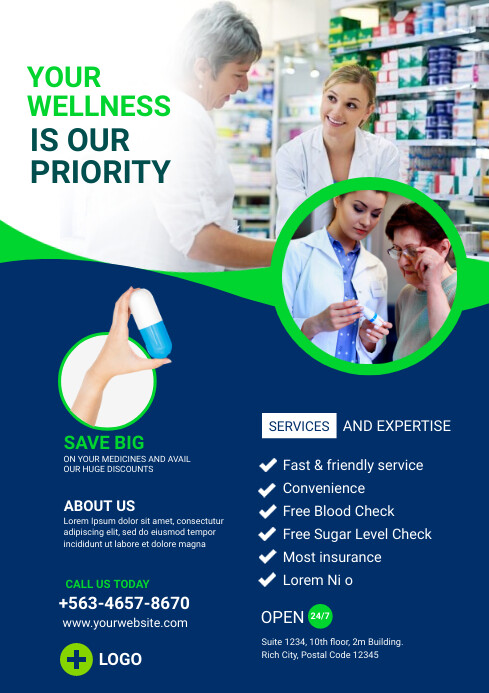 pharmacy Template | PosterMyWall