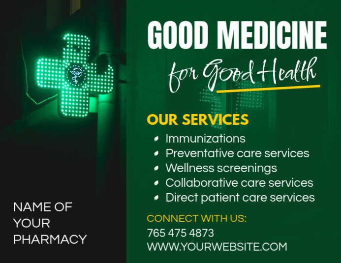 Pharmacy Flyer Template PosterMyWall