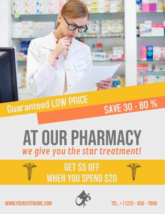 Pharmacy Flyer Template PosterMyWall