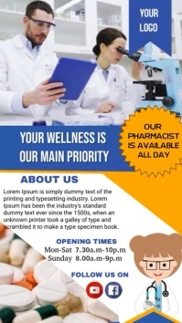 Pharmacy Poster Digital Display (9:16) template