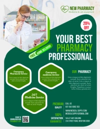 Pharmacy services ใบปลิว (US Letter) template