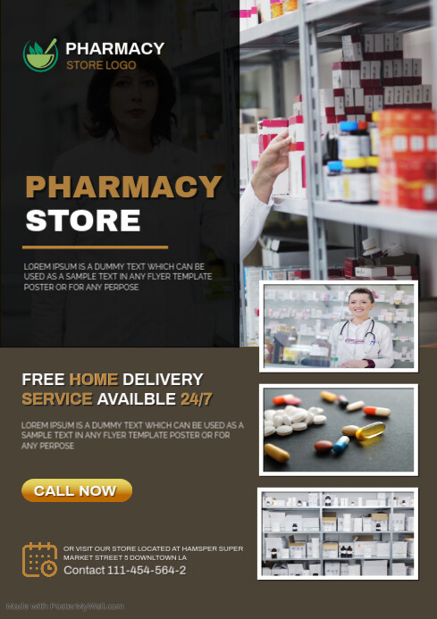 Pharmacy store Template | PosterMyWall