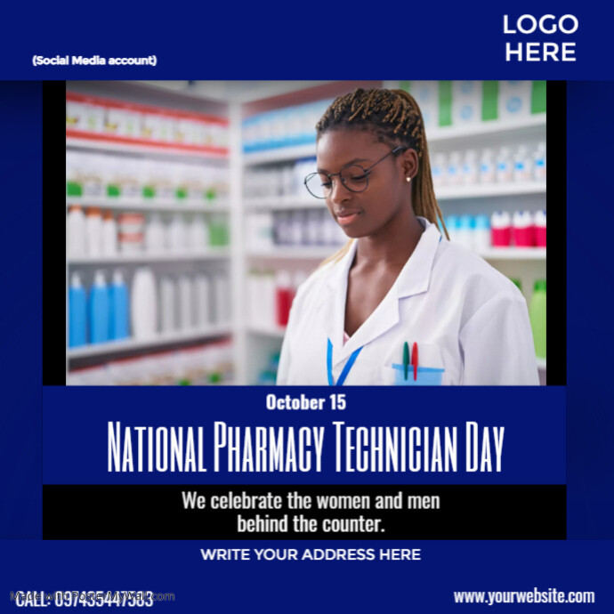 Pharmacy Technician Day appreciation Template PosterMyWall