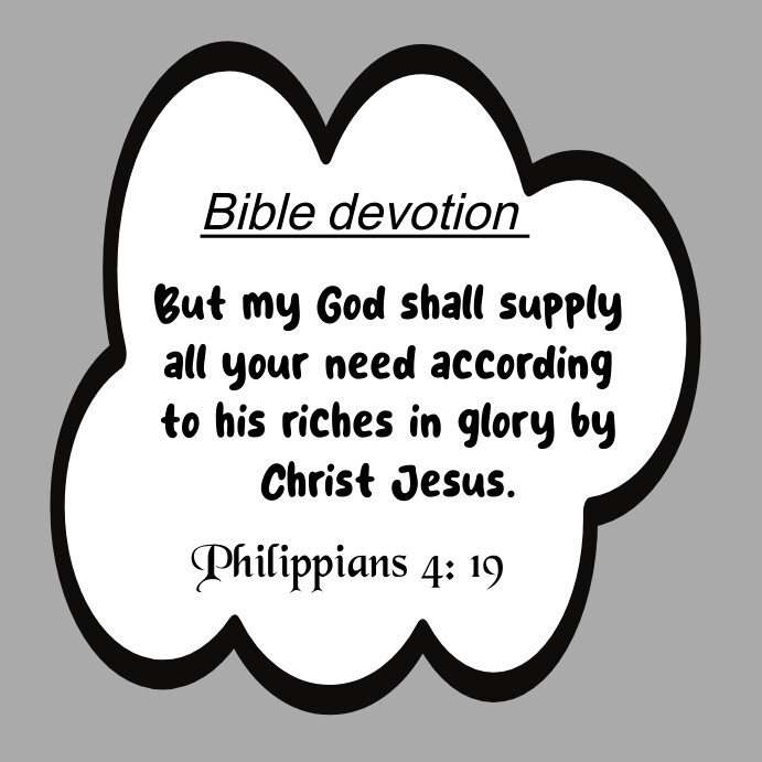 Philippians 4:19 Template | PosterMyWall