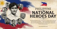 Philippine National Heroes Day Ibinahaging Larawan sa Facebook template