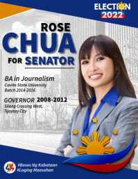 Pinoy Election Lettering Philippine Election Poster Template | PosterMyWall
