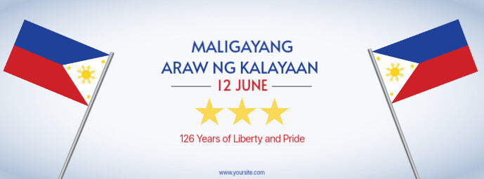 Philippines Independence Day Facebook Cover Photo Template Ikhava Yesithombe se-Facebook