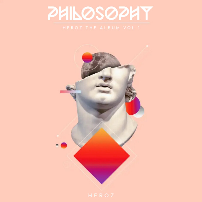 PHILOSOPHY Album Cover template