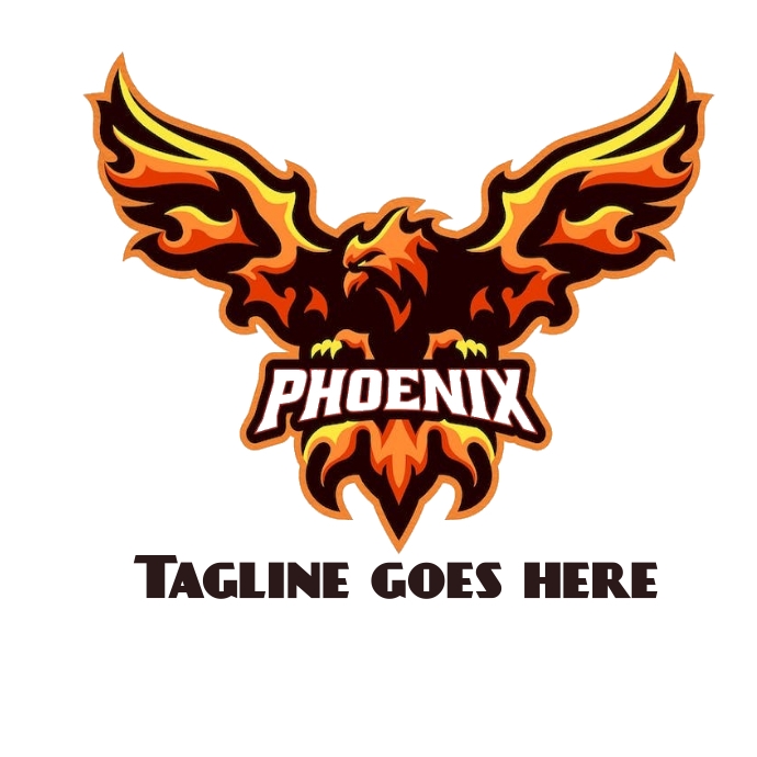 Phoenix logo, phoenix esports logo Logotyp template