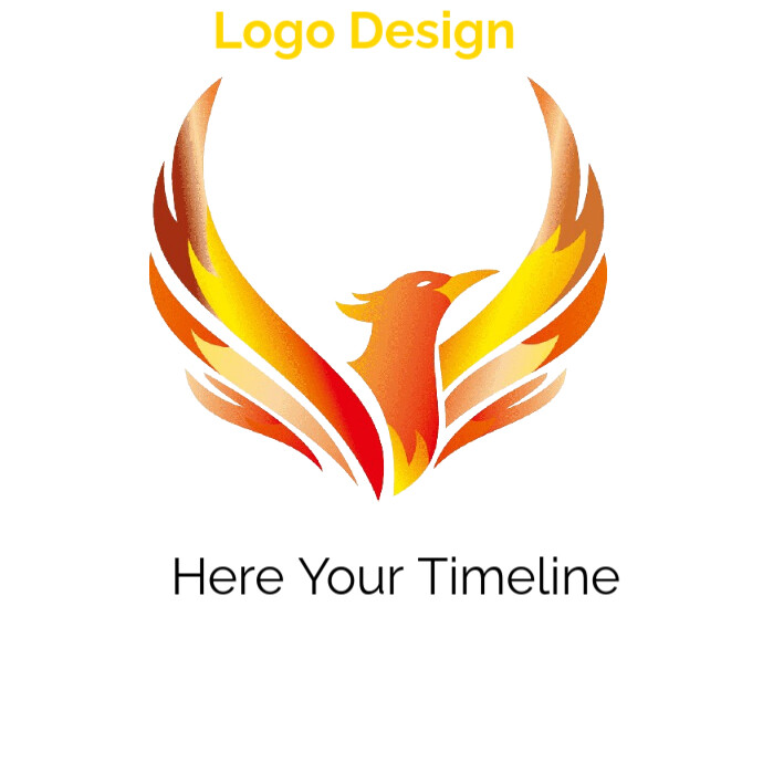 Phoenix logo design template