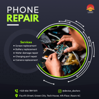 phone & computer device repair Post Instagram template
