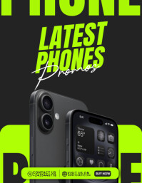 Phone Ads Flyers Pamflet (Letter AS) template