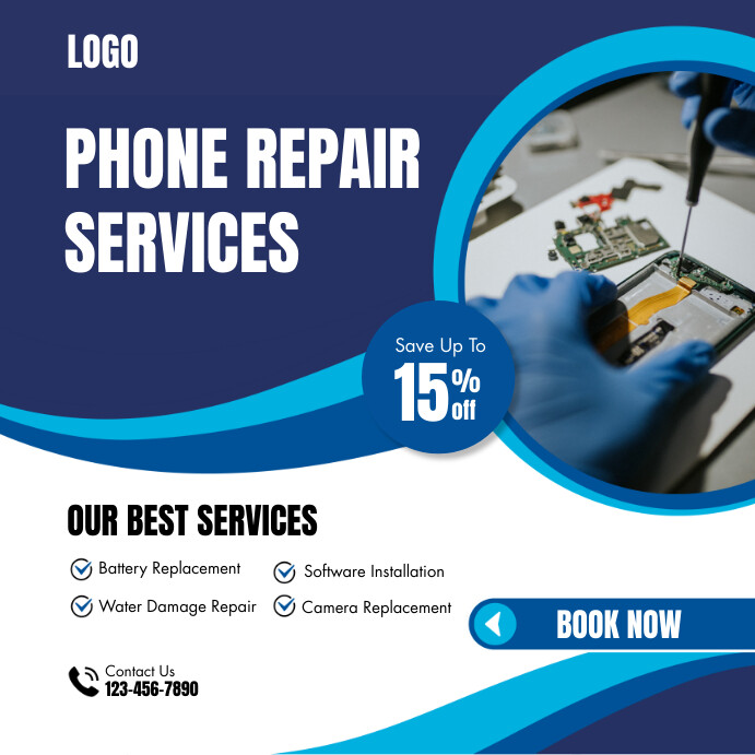 phone and laptop repair template | PosterMyWall