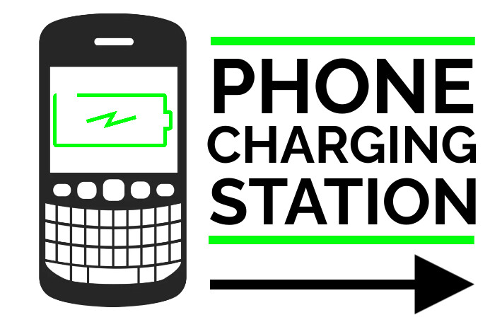 Phone Collection Point Poster Phone Charging Station Poster Template | PosterMyWall