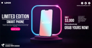 Phone Mockups Template Imagen Compartida en Facebook
