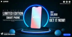 Phone Mockups Template Obraz udostępniany na Facebooku