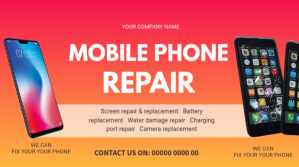 Phone repair flyer Presentation (16:9) template