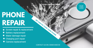 Phone repair flyer Imagen Compartida en Facebook template