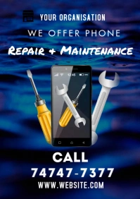 Phone Repair Flyers A3 template