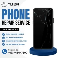Phone Repair Service Ads Instagram Post template