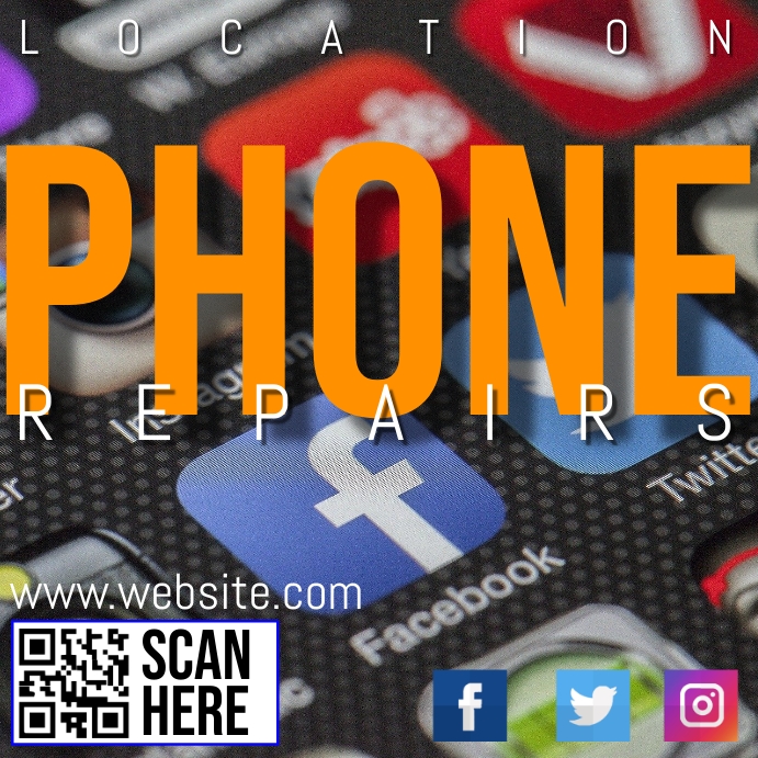 Phone Repairs Template PosterMyWall