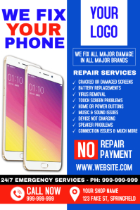 Phone Repair Posters 9 Custom Phone Repair Poster Designs