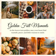 Amarelo Autumn Aesthetic Instagram Plasing Template