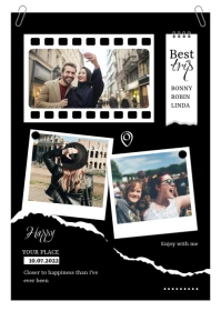 Photo Collage A6 template