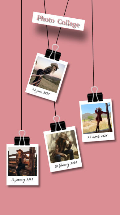 Photo Collage Digital Display (9:16) template