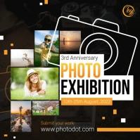Photo Exhibition Ad Instagram Post template