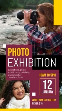 Photo Exhibition Poster Design WhatsApp Status template