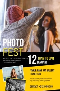 Photo Exhibition Poster Design template