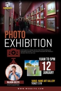 Photo Exhibition Poster Design template