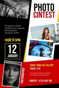 Photo Exhibition Poster Design template