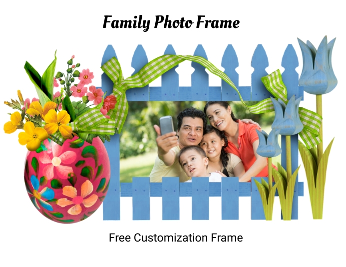 photo frame free customization online Flyer (US Letter) template