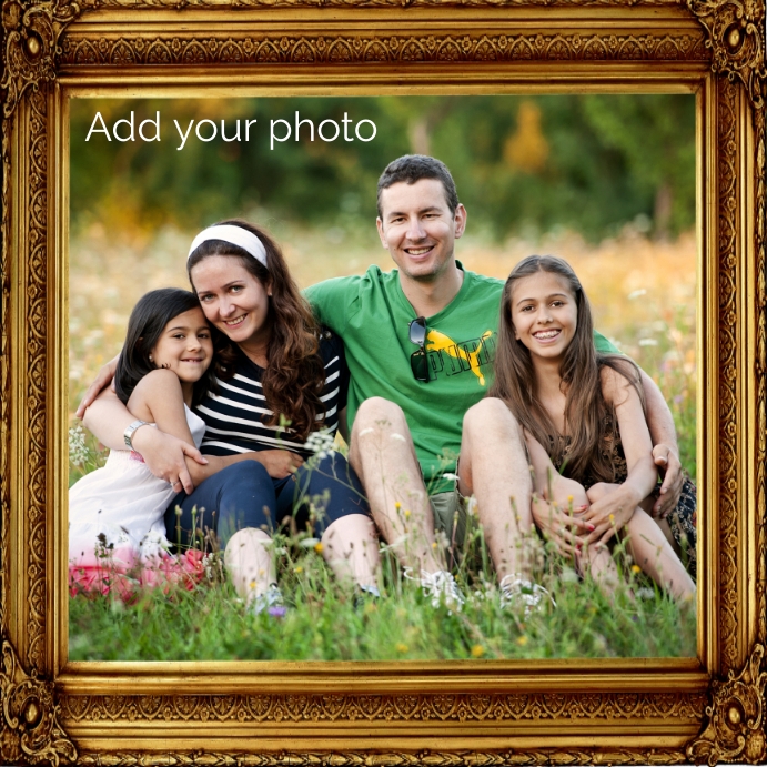 Family Portrait Frame Template