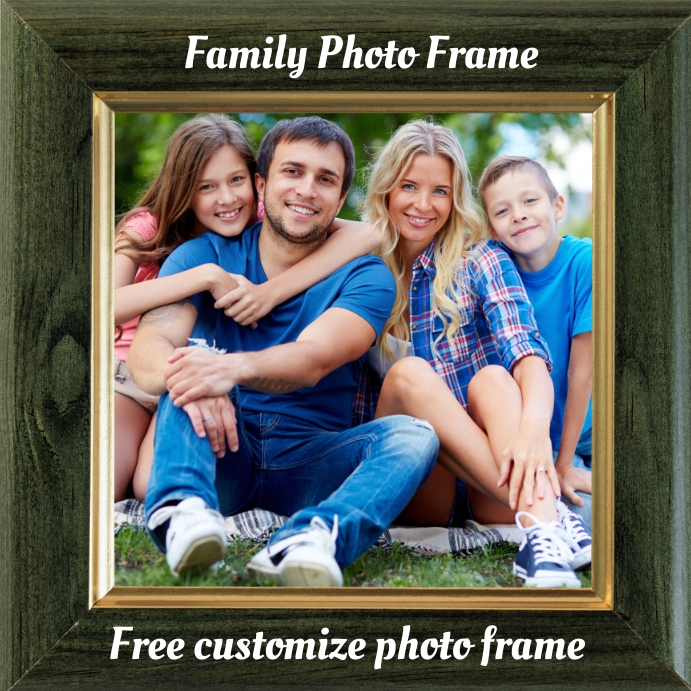 One Line Photo Frame photo frame free online customize Template | PosterMyWall
