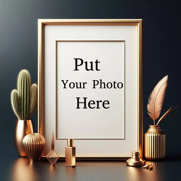 Photo frame template design Instagram na Post