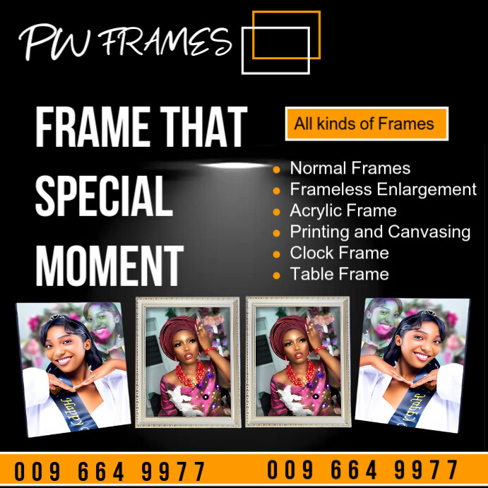 Photo framework services advert design template | PosterMyWall
