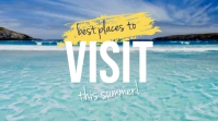 Photo Modern Travel Beach Destinations Twitte Twitter Post template