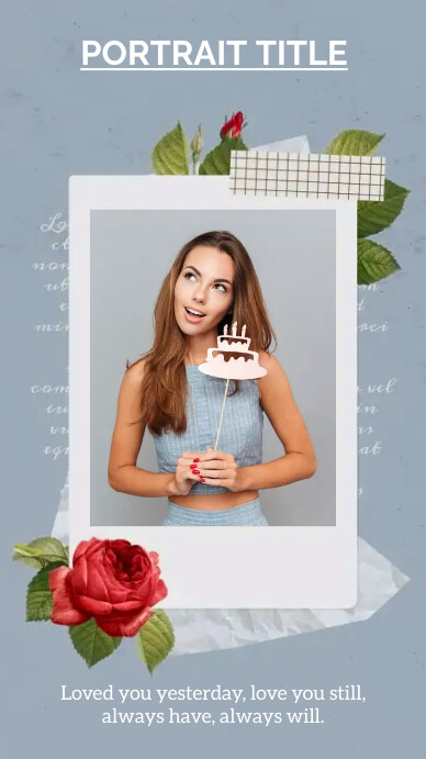 Copy of Photo portrait Template | PosterMyWall
