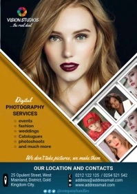 Photo studio ad A5 template