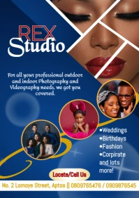 Photo Studio Advert Flyer A5 template