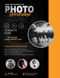Photo Workshop Flyer Рекламная листовка (US Letter) template