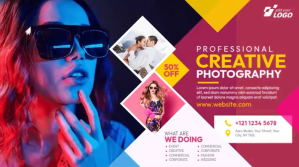 Photographer Ad Twitter Post template